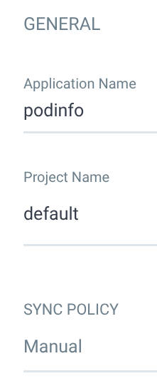 Argo CD - New App - General