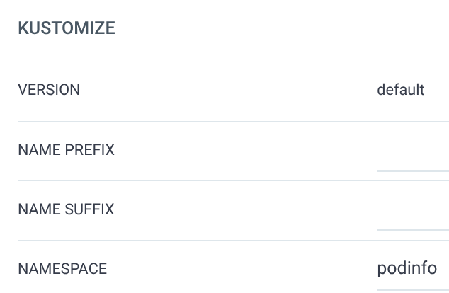 Argo CD - New App - Kustomize