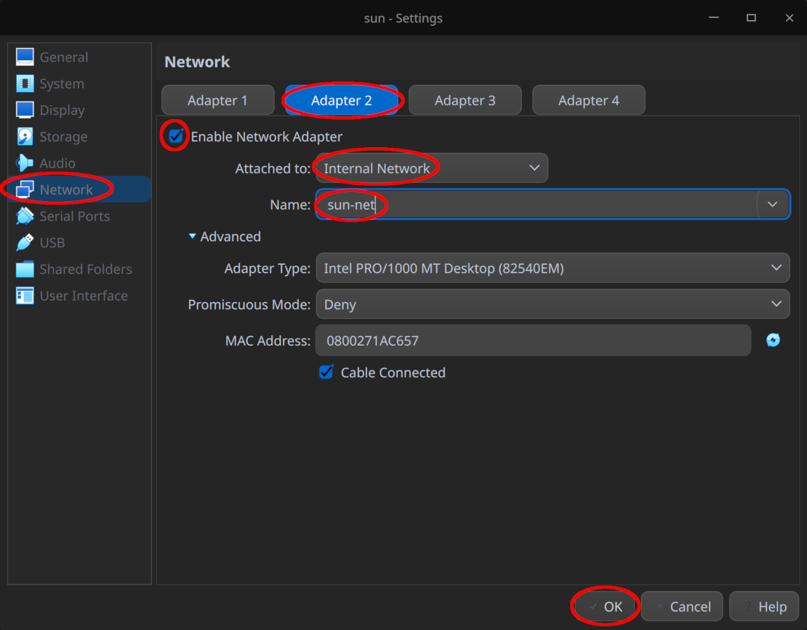 Configure adapter #2